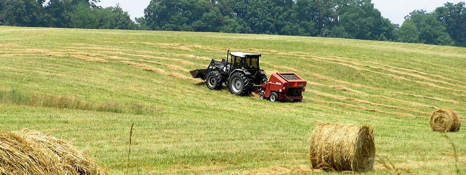 tractor in field